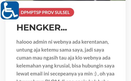Website Pemprov Sulsel Kena DEFACE oleh Hacker... Perlu tingkat kan security nya