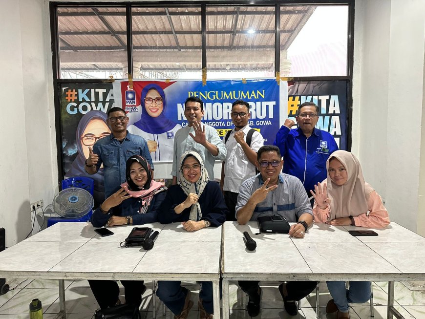 PAN Gowa Umumkan nomor Urut Caleg, berikut Ulasannya