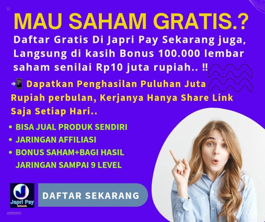 BISAKAH BISNIS TANPA MODAL ?... JAPRIPAY SOLUSINYA...