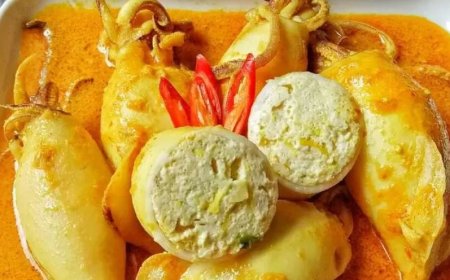 Gulai Cumi Isi Telur