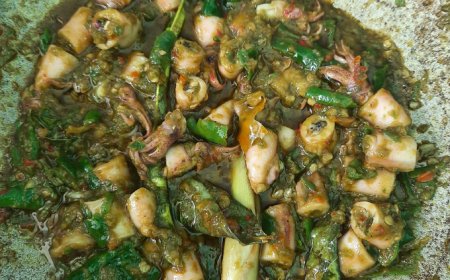 Cumi Sambal Hijau Kemangi