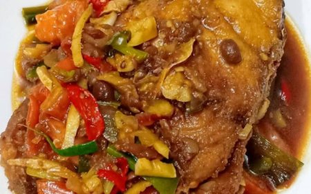 Ikan Kakap Goreng Saos Padang