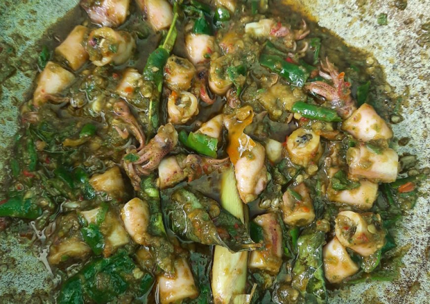 Cumi Sambal Hijau Kemangi