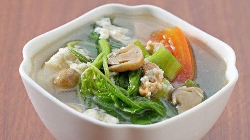 Sop Bayam Telur Puyuh