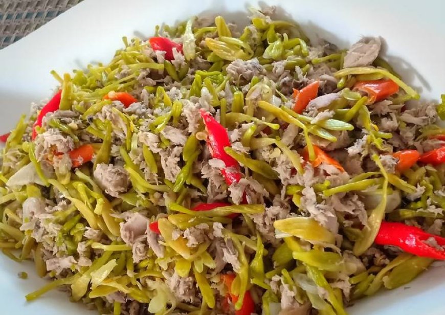 Tuna Tumis Bunga Pepaya