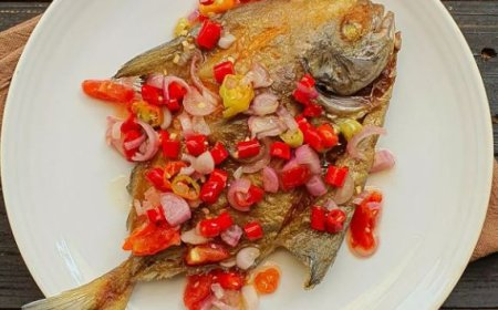 Ikan Bawal Sambal Matah