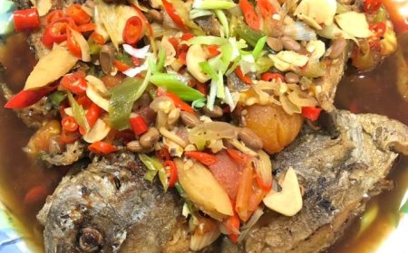 Ikan Bawal Sambal Tauco