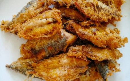 Sarden Goreng Telur Dadar