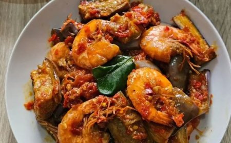 Terong Tumis Udang