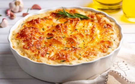 Labu kuning dan kentang gratin