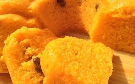 Kue Labu Kunyit dan Cranberry Orange