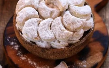 Kue putri salju ubi jalar