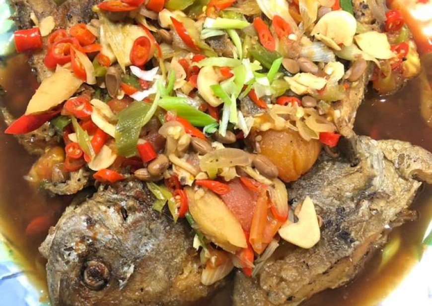 Ikan Bawal Sambal Tauco