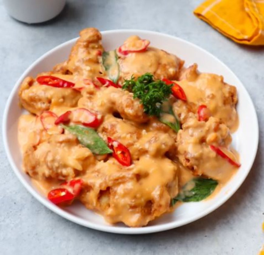 Ikan Bawal Goreng Telur Asin