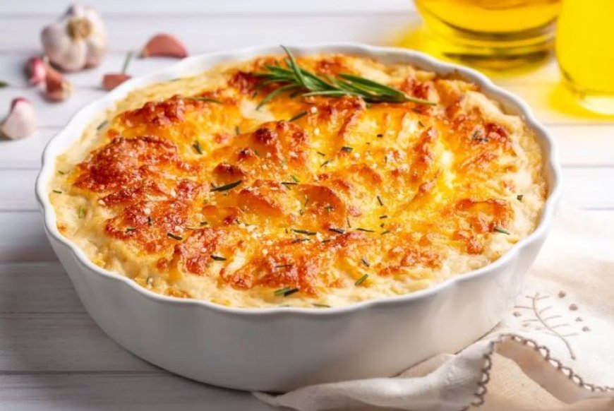 Labu kuning dan kentang gratin