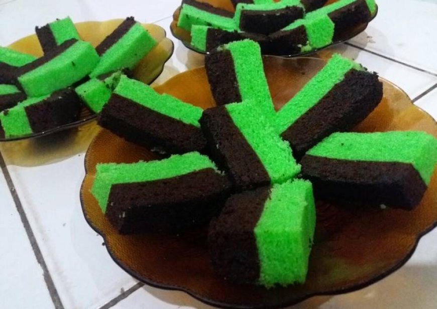 Bolu Pandan Cokelat