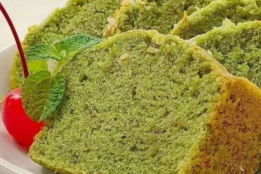 Bolu Pisang Matcha