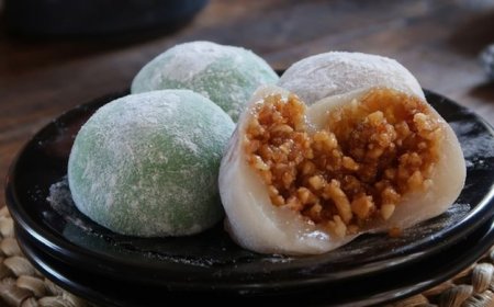 Mochi kacang hijau kacang putih