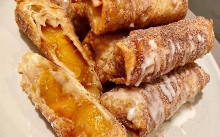 Cannoli Peach Cobbler