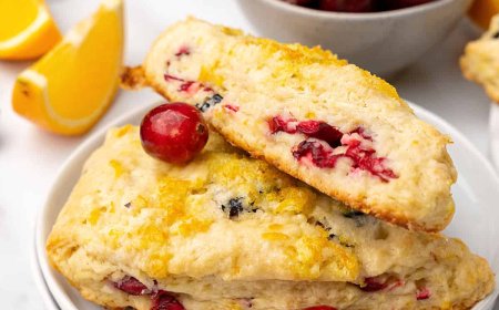 Scones Cranberry dan Lemon Zest