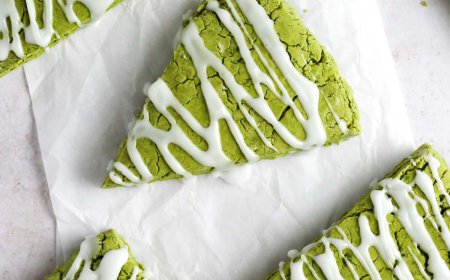 Scones Mint dan Cokelat Putih