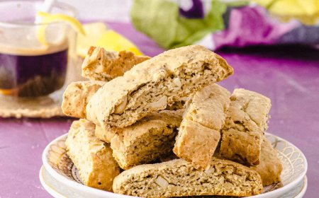 Biscotti almond dan chia seed