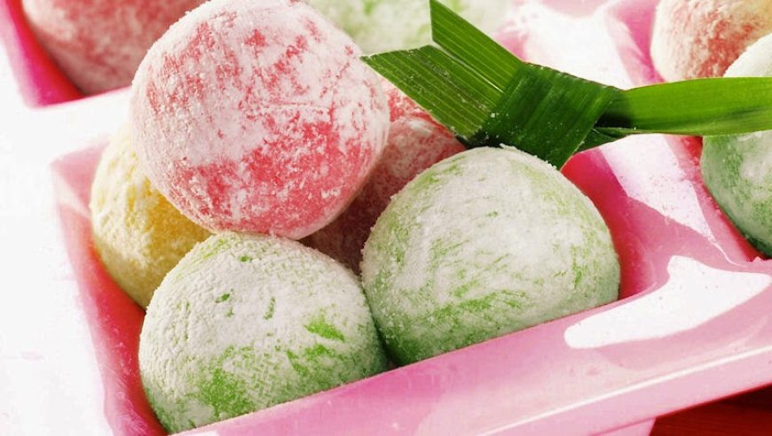 Mochi kacang merah kelapa