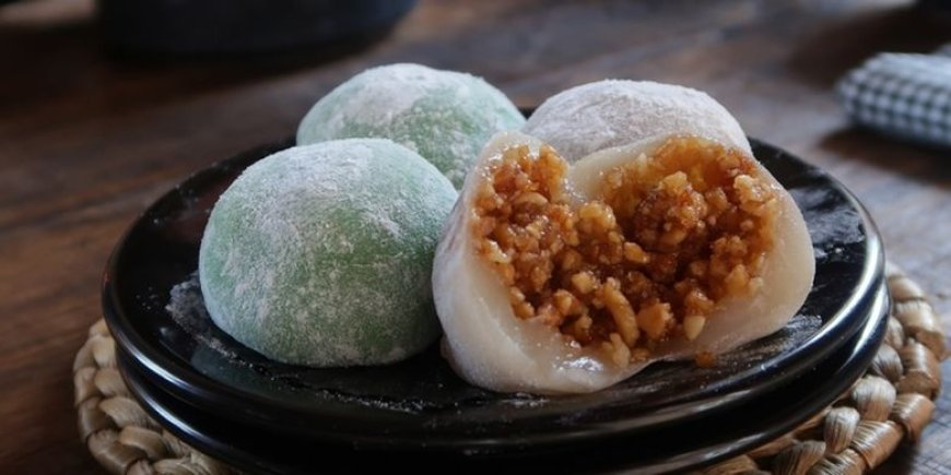 Mochi kacang hijau kacang putih