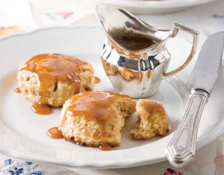 Scones Apel Hijau dan Karamel