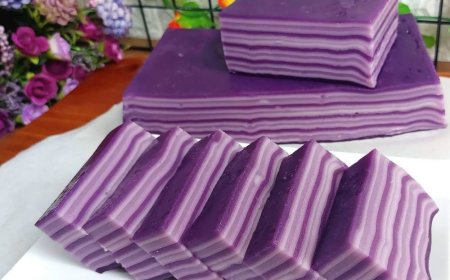 Kue Lapis Talas Ungu