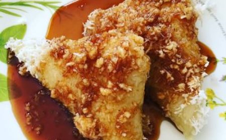 Kue Lupis Ketan Durian Medan