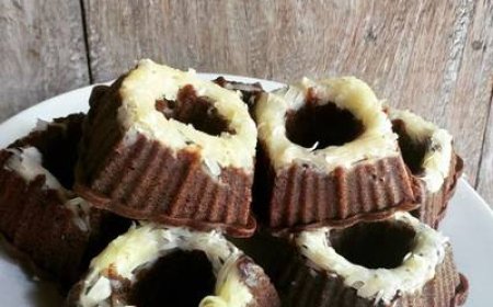 Kue Putu Coklat Keju