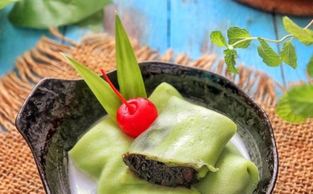 Kue Dadar Gulung Tape Singkong