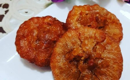 Kue cucur pisang cokelat