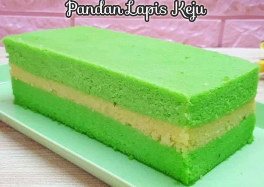 Kue Lapis Keju Pandan