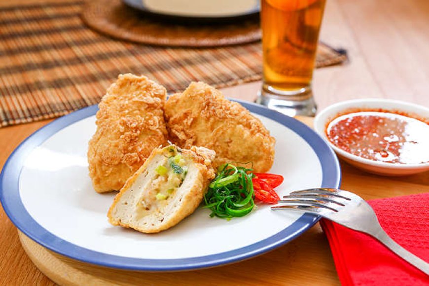 Tahu Goreng Isi Telur Asin