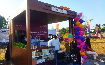 Booth Bank Mandiri Hadir di Electric Karting Race Bandung 2024