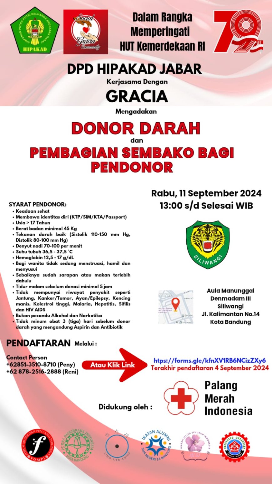 Donor Darah, Sekaligus Pembagian Sembako GRATIS
