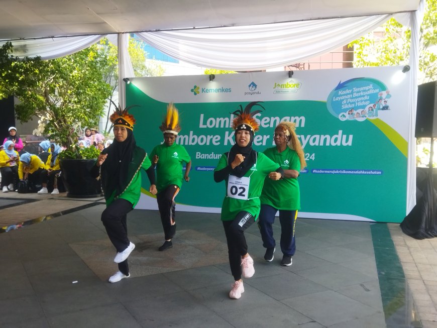 Kader Posyandu Papua Selatan Ikuti Lomba Senam