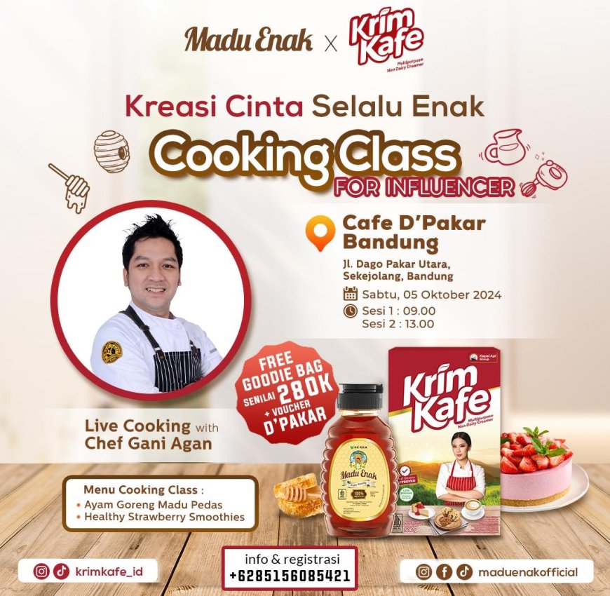 Cooking Class for Influencer Bandung 2024