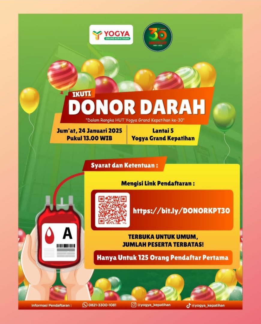 Donor Darah Yogya Grand Kepatihan Bandung