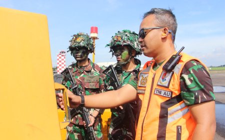 TNI AU Ampuh, Bina Kemampuan Airborne Kopasgat Laksanakan Latihan  di Lanud Husein Sastranegara