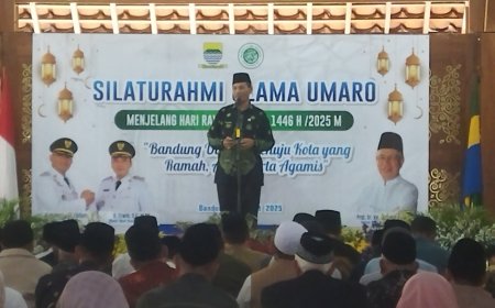 H. Abdurahim, S.Ag. M.Si Beri Sambutan Acara Silaturahmi Ulama Umaro Bandung Utama