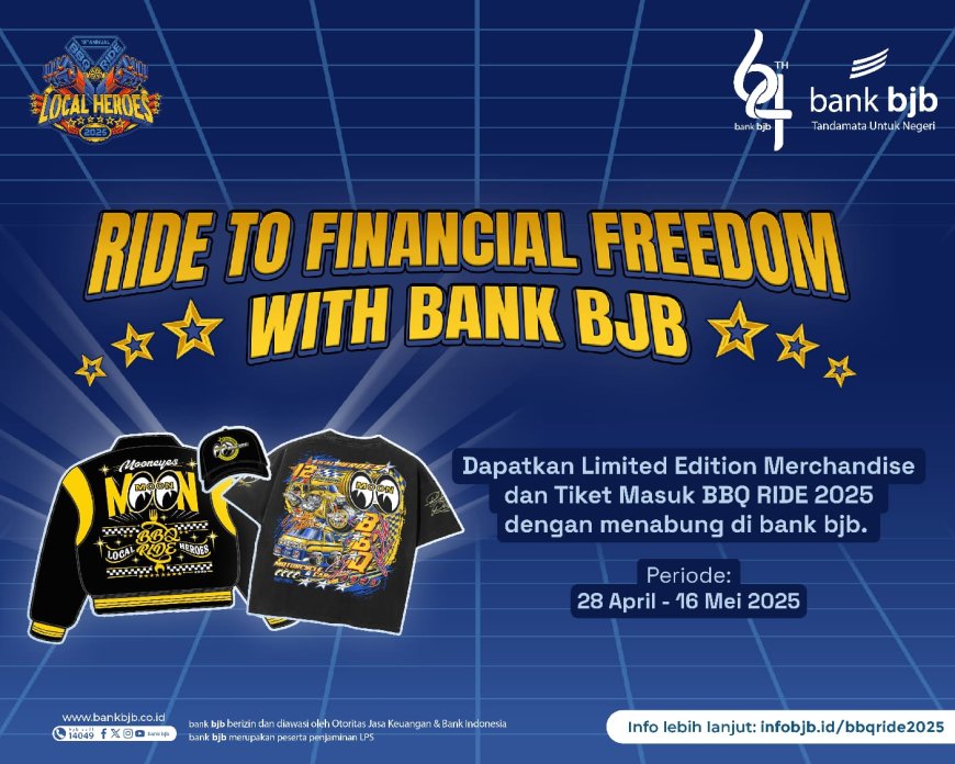 bank bjb Featuring BBQ Ride, Hadirkan Promo Hadiah Merchandise Eksklusif