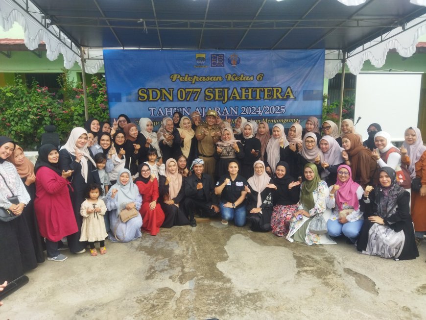 Wakil Walikota Hadiri Tasyakur Binikmat atas Lulusnya Siswa Kelas 6 SDN 077 Sejahtera Tahun 2024/2025