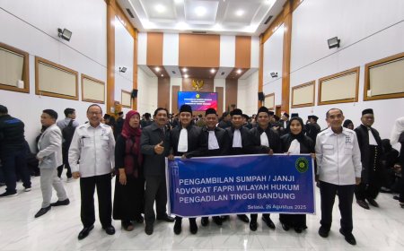 FAPRI Ikut Serta dalam Acara Penyumpahan Advokat di PT Bandung