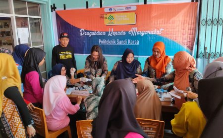 Pengabdian untuk Sehat Bersama: Politeknik Sandi Karsa Bersama Ikata Almuni (IKA) Hadir di Tengah Masyarakat