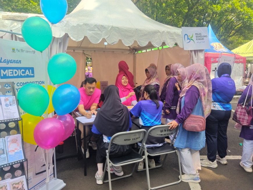 RSUD Bandung Kiwari Ramaikan Fun Run Bersama Difabel di Balai Kota Bandung