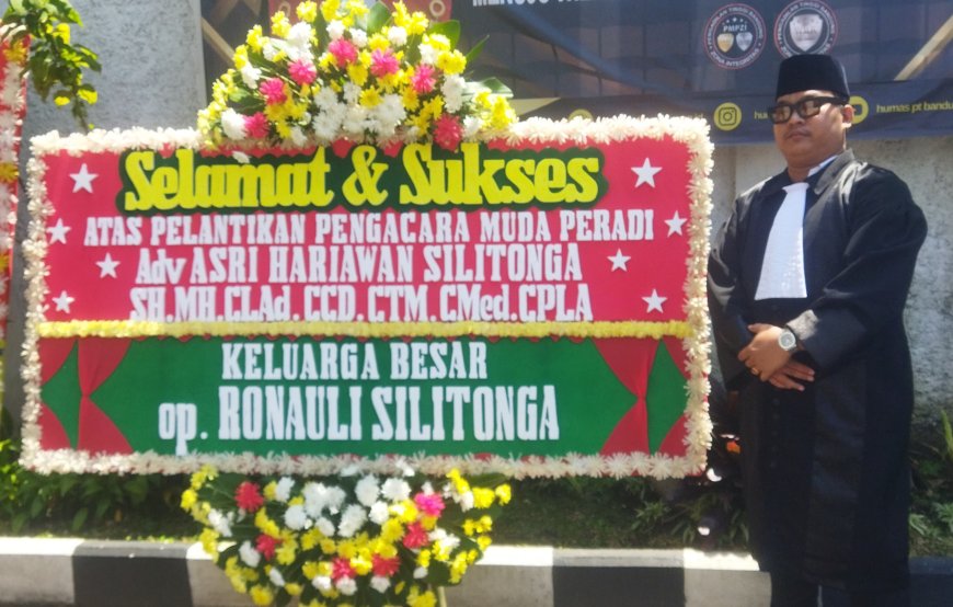Adv. Asri Hariawan Silitonga, SH. MH. CLAd. CCD. CTM. CMed. CPLA, Resmi Diambil Sumpah Sebagai Advokat di Pengadilan Tinggi Bandung