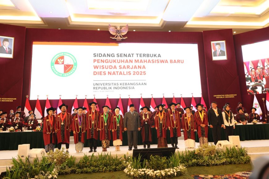 Presiden Prabowo Hadiri Sidang Senat Terbuka dan Dies Natalis UKRI Tahun 2025